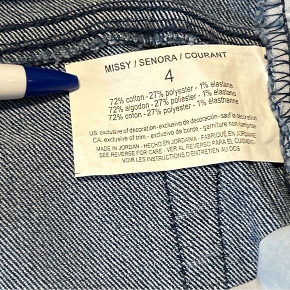 Gloria Vanderbilt Amanda Capri Jeans Sundance Size 4 - Picture 7 of 8